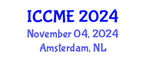 International Conference on Composites and Materials Engineering (ICCME) November 04, 2024 - Amsterdam, Netherlands