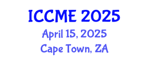 International Conference on Composites and Materials Engineering (ICCME) April 15, 2025 - Cape Town, South Africa
