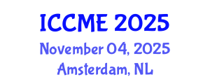 International Conference on Composites and Materials Engineering (ICCME) November 04, 2025 - Amsterdam, Netherlands