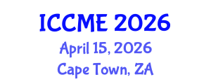 International Conference on Composites and Materials Engineering (ICCME) April 15, 2026 - Cape Town, South Africa