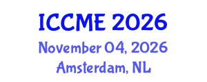 International Conference on Composites and Materials Engineering (ICCME) November 04, 2026 - Amsterdam, Netherlands