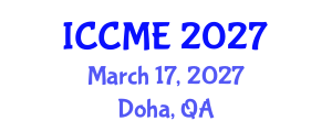 International Conference on Composites and Materials Engineering (ICCME) March 17, 2027 - Doha, Qatar