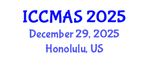 International Conference on Composites, Materials, and Structures (ICCMAS) December 29, 2025 - Honolulu, United States