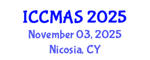International Conference on Composites, Materials, and Structures (ICCMAS) November 03, 2025 - Nicosia, Cyprus International Conference on Composites, Materials, and Structures (ICCMAS) November 03, 2025 - Nicosia, Cyprus