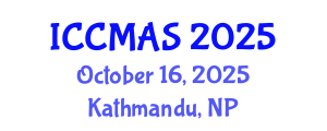 International Conference on Composites, Materials, and Structures (ICCMAS) October 16, 2025 - Kathmandu, Nepal International Conference on Composites, Materials, and Structures (ICCMAS) October 16, 2025 - Kathmandu, Nepal
