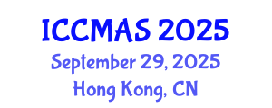 International Conference on Composites, Materials, and Structures (ICCMAS) September 29, 2025 - Hong Kong, China