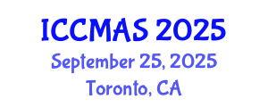 International Conference on Composites, Materials, and Structures (ICCMAS) September 25, 2025 - Toronto, Canada International Conference on Composites, Materials, and Structures (ICCMAS) September 25, 2025 - Toronto, Canada