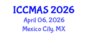 International Conference on Composites, Materials, and Structures (ICCMAS) April 06, 2026 - Mexico City, Mexico International Conference on Composites, Materials, and Structures (ICCMAS) April 06, 2026 - Mexico City, Mexico