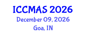 International Conference on Composites, Materials, and Structures (ICCMAS) December 09, 2026 - Goa, India International Conference on Composites, Materials, and Structures (ICCMAS) December 09, 2026 - Goa, India