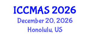 International Conference on Composites, Materials, and Structures (ICCMAS) December 20, 2026 - Honolulu, United States