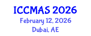 International Conference on Composites, Materials, and Structures (ICCMAS) February 12, 2026 - Dubai, United Arab Emirates International Conference on Composites, Materials, and Structures (ICCMAS) February 12, 2026 - Dubai, United Arab Emirates