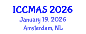International Conference on Composites, Materials, and Structures (ICCMAS) January 19, 2026 - Amsterdam, Netherlands International Conference on Composites, Materials, and Structures (ICCMAS) January 19, 2026 - Amsterdam, Netherlands