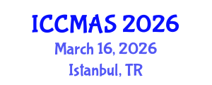 International Conference on Composites, Materials, and Structures (ICCMAS) March 16, 2026 - Istanbul, Turkey International Conference on Composites, Materials, and Structures (ICCMAS) March 16, 2026 - Istanbul, Turkey