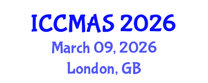 International Conference on Composites, Materials, and Structures (ICCMAS) March 09, 2026 - London, United Kingdom International Conference on Composites, Materials, and Structures (ICCMAS) March 09, 2026 - London, United Kingdom