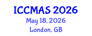 International Conference on Composites, Materials, and Structures (ICCMAS) May 18, 2026 - London, United Kingdom