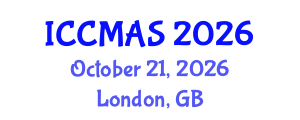 International Conference on Composites, Materials, and Structures (ICCMAS) October 21, 2026 - London, United Kingdom International Conference on Composites, Materials, and Structures (ICCMAS) October 21, 2026 - London, United Kingdom