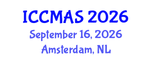 International Conference on Composites, Materials, and Structures (ICCMAS) September 16, 2026 - Amsterdam, Netherlands International Conference on Composites, Materials, and Structures (ICCMAS) September 16, 2026 - Amsterdam, Netherlands