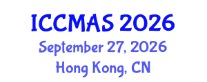 International Conference on Composites, Materials, and Structures (ICCMAS) September 27, 2026 - Hong Kong, China