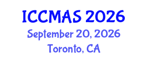 International Conference on Composites, Materials, and Structures (ICCMAS) September 20, 2026 - Toronto, Canada International Conference on Composites, Materials, and Structures (ICCMAS) September 20, 2026 - Toronto, Canada