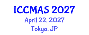 International Conference on Composites, Materials, and Structures (ICCMAS) April 22, 2027 - Tokyo, Japan International Conference on Composites, Materials, and Structures (ICCMAS) April 22, 2027 - Tokyo, Japan