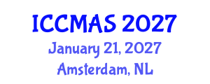 International Conference on Composites, Materials, and Structures (ICCMAS) January 21, 2027 - Amsterdam, Netherlands International Conference on Composites, Materials, and Structures (ICCMAS) January 21, 2027 - Amsterdam, Netherlands