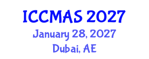 International Conference on Composites, Materials, and Structures (ICCMAS) January 28, 2027 - Dubai, United Arab Emirates International Conference on Composites, Materials, and Structures (ICCMAS) January 28, 2027 - Dubai, United Arab Emirates