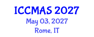 International Conference on Composites, Materials, and Structures (ICCMAS) May 03, 2027 - Rome, Italy International Conference on Composites, Materials, and Structures (ICCMAS) May 03, 2027 - Rome, Italy
