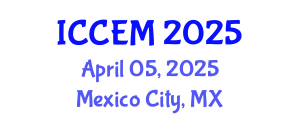 International Conference on Computational and Experimental Mechanics (ICCEM) April 05, 2025 - Mexico City, Mexico