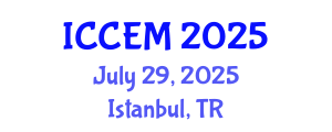 International Conference on Computational and Experimental Mechanics (ICCEM) July 29, 2025 - Istanbul, Turkey