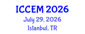 International Conference on Computational and Experimental Mechanics (ICCEM) July 29, 2026 - Istanbul, Turkey