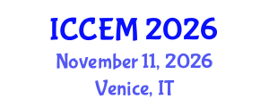 International Conference on Computational and Experimental Mechanics (ICCEM) November 11, 2026 - Venice, Italy