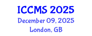 International Conference on Computational and Mathematical Sciences (ICCMS) December 09, 2025 - London, United Kingdom