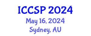 International Conference on Computational and Statistical Physics (ICCSP) May 16, 2024 - Sydney, Australia