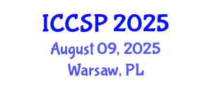 International Conference on Computational and Statistical Physics (ICCSP) August 09, 2025 - Warsaw, Poland