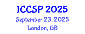 International Conference on Computational and Statistical Physics (ICCSP) September 23, 2025 - London, United Kingdom