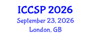 International Conference on Computational and Statistical Physics (ICCSP) September 23, 2026 - London, United Kingdom