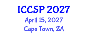 International Conference on Computational and Statistical Physics (ICCSP) April 15, 2027 - Cape Town, South Africa International Conference on Computational and Statistical Physics (ICCSP) April 15, 2027 - Cape Town, South Africa