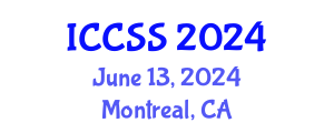 International Conference on Computational and Statistical Sciences (ICCSS) June 13, 2024 - Montreal, Canada