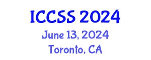 International Conference on Computational and Statistical Sciences (ICCSS) June 13, 2024 - Toronto, Canada