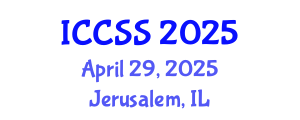International Conference on Computational and Statistical Sciences (ICCSS) April 29, 2025 - Jerusalem, Israel
