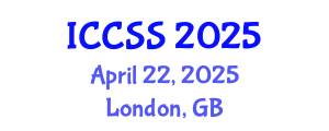 International Conference on Computational and Statistical Sciences (ICCSS) April 22, 2025 - London, United Kingdom