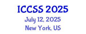 International Conference on Computational and Statistical Sciences (ICCSS) July 12, 2025 - New York, United States