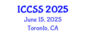 International Conference on Computational and Statistical Sciences (ICCSS) June 15, 2025 - Toronto, Canada