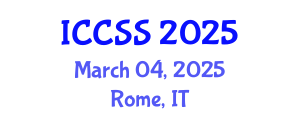 International Conference on Computational and Statistical Sciences (ICCSS) March 04, 2025 - Rome, Italy
