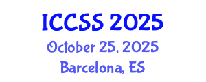 International Conference on Computational and Statistical Sciences (ICCSS) October 25, 2025 - Barcelona, Spain
