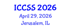 International Conference on Computational and Statistical Sciences (ICCSS) April 29, 2026 - Jerusalem, Israel