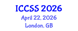 International Conference on Computational and Statistical Sciences (ICCSS) April 22, 2026 - London, United Kingdom