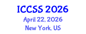 International Conference on Computational and Statistical Sciences (ICCSS) April 22, 2026 - New York, United States