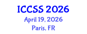 International Conference on Computational and Statistical Sciences (ICCSS) April 19, 2026 - Paris, France