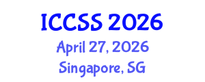 International Conference on Computational and Statistical Sciences (ICCSS) April 27, 2026 - Singapore, Singapore